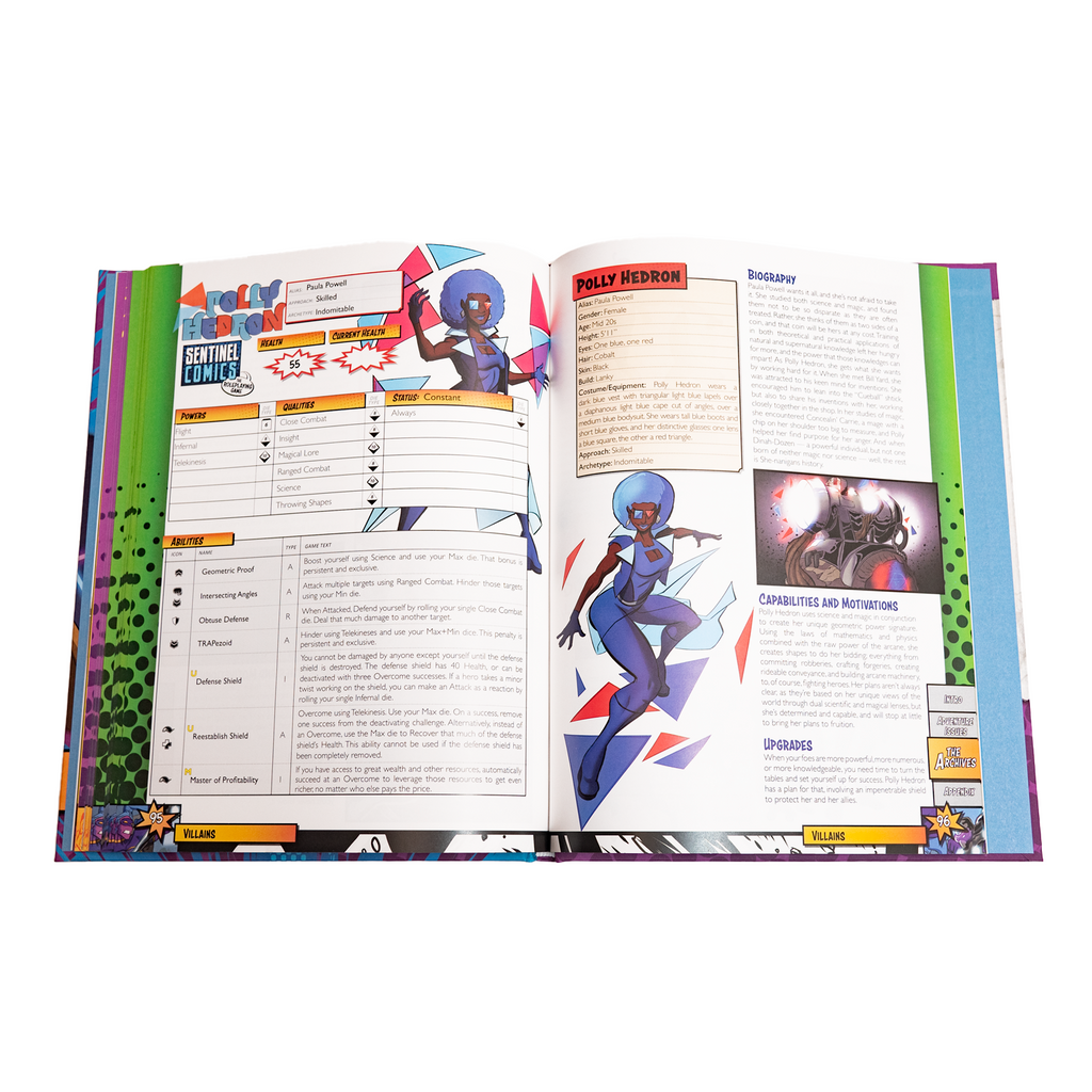 Sentinel Comics: The Roleplaying Game Guise Book!